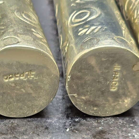 Set Of 6 Vintage Alpaca Silver Three-Prong Corn Forks With Etched Design HS250 - Picture 4 of 4